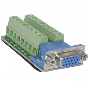 сигнальный модуль на плате с разъемом db9f (розетка) ruichi 1306-2 для rs-232 интерфейса, на винтово