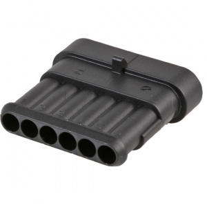 колодка (вилка) ss1.5-6m 6 pin черная конпро 282108-1 кп