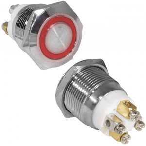 кнопка антивандальная ruichi gq19f-10e/r/n, off-(on) 117183