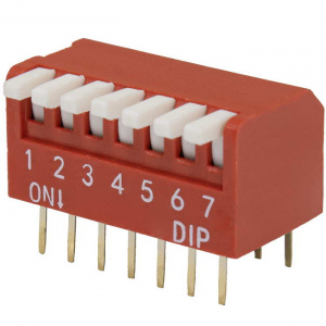 dip переключатель ruichi dp-07, серия swd 3-7