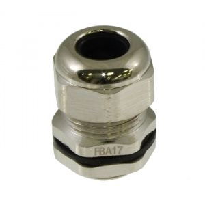 кабельный ввод ztm-electro fba17-10, никелированная латунь