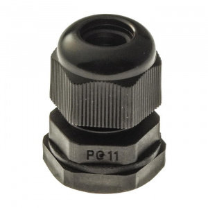 кабельный ввод ruichi pg11 (ip 54) чёрный, полиамид
