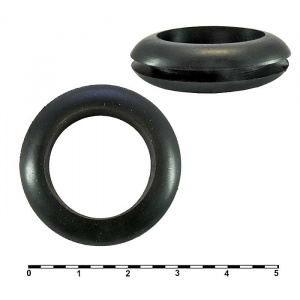 втулка проходная ruichi 22х30х24х9х2, резина epdm