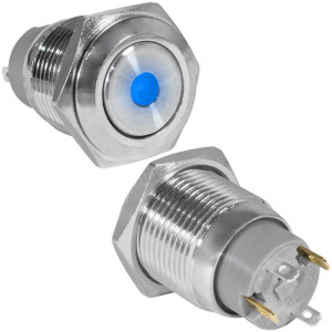 кнопка антивандальная ruichi gq16f-10zd/j/b/n, off-on, рабочая температура -25…+55 °c, никелированна