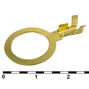 наконечник кольцевой неизолированный ruichi dj431-12b-c, 2,0…2,5 мм?, латунь