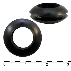 втулка проходная ruichi 10х16х12х7.5х2, резина epdm