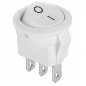 клавишный переключатель ruichi kcd1-101n-2-c3-w/3p, on-off