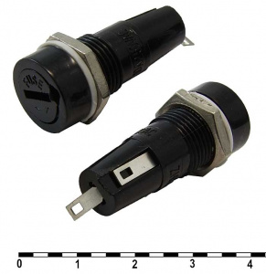 держатель предохранителя ruichi zh252, 5х20 мм,