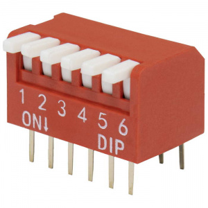 dip переключатель ruichi dp-06, серия swd 3-6