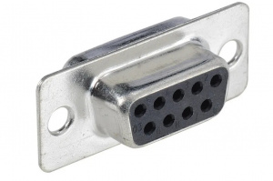 разъем (розетка) db-9f 9 pin черный пайка hsm c0540-09faatsbr