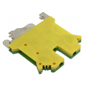 клеммная колодка на din-рейку sanhe shukt3n, ul/iec, 65 а, 2000 в, 24-12 awg, pa66, корпус желто-зел