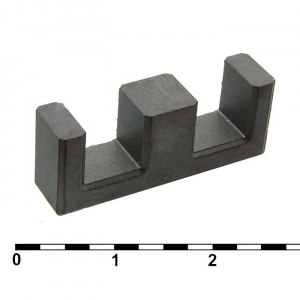 ферритовый сердечник ш-образный ruichi серии ee, 25.4x10x7 мм, pc40