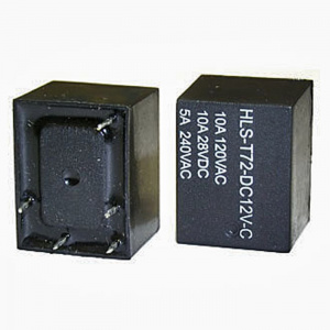 электромагнитное реле ruichi t72 12vdc (843) 10a, монтаж dip