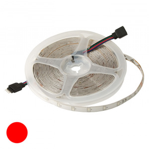 светодиодная лента ruichi, 2835, 300 led, ip65, 12 в, цвет красный, катушка 5 м (цены указаны за 1 м