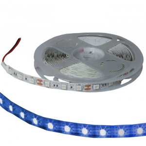светодиодная лента ruichi, 5050, 300 led, ip33, 12 в, цвет синий, катушка 5 м (цены указаны за 1 м)