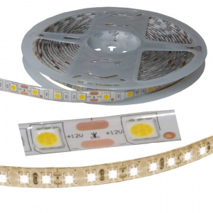 светодиодная лента ruichi, 5050, 300 led, ip65, 12 в, цвет белый тёплый, катушка 5 м (цены указаны з
