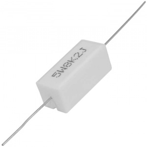 мощный постоянный резистор xin hua rx27-1 8.2 ком 5w 5% / sqp5, керамо-цементный корпус