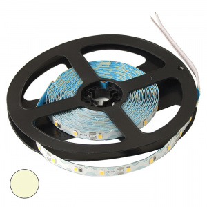 светодиодная лента ruichi, s-2835 300 led, ip33, 12 в, цвет белый теплый, катушка 5 м (цены  указаны