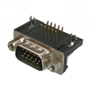 разъём d-sub ruichi dhr-15mb, 15 контактов