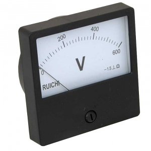 вольтметр ruichi м42300 600в (аналог), щитовой