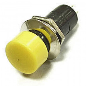 кнопочный переключатель ruichi pbs-16c, on-off, желтый