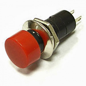 кнопочный переключатель ruichi pbs-16a, on-off, красный