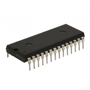 pic16f886-i/sp, микроконтроллер 8 бит microchip,  flash, pic16f, 20 мгц, 14 кб,  368 байт,  корпус s