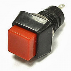 кнопочный переключатель ruichi pbs-21a, on-off, красный