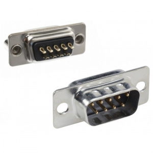 разъем (вилка) db-9m 9 pin черный пайка connfly ds1033-09mbnsiss