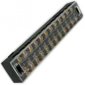 клеммная колодка винтовая с крышкой ruichi tb-3512, 24 контакта, м4, 35 а, 600 в, 8 awg, 10 мм2, кор