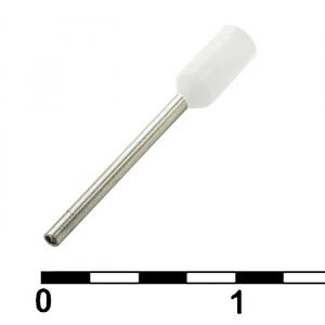 наконечник на кабель ruichi dn00208, белый, 0.75x8 мм, 0.25 мм2