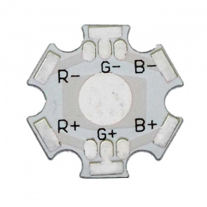 светодиод мощный ruichi, 1x1 вт, 3 цвета, d20