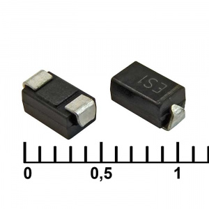 быстродействующий диод mic es1g, 400 в, 1 а, корпус do-214ac (sma)