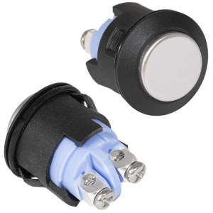 кнопка антивандальная ruichi gq16h-10/pc, off-(on), рабочая температура -25…+55 °c, корпус pbt+pc uv