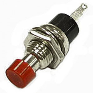 кнопочный переключатель ruichi pbs-10b-2, off-on, красный
