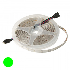 светодиодная лента ruichi, 2835, 300 led, ip65, 12 в, цвет зелёный, катушка 5 м (цены указаны за 1 м