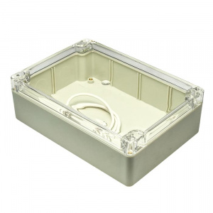 корпус для рэа пластиковый пылевлагонепроницаемый ztm-electro z214c, ip65, 171x121x55 мм, с прозрачн