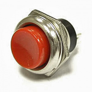 кнопочный переключатель ruichi pbs-26b, off-on, красный