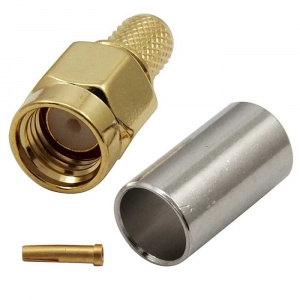 разъём высокочастотный ruichi rp-sma-c58p, обжимной