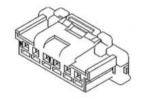 колодка пластиковая dc tpa-12f „мама“ 12 pin шаг 2.00мм белый 3а 125в  5051511201 molex  505151-1201