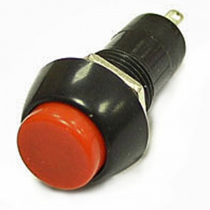 кнопочный переключатель ruichi pbs-11a, off-on, красный
